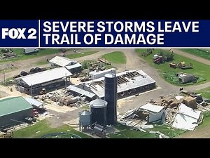 Damage found across SE Michigan after severe Thursday night storms