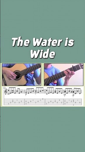 The Water is Wide / Scottish (Guitar) #thewateriswide #guitartab #fingerstyleguitar #guitar