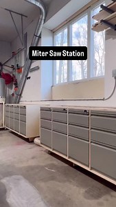 Miter saw station: Part 4 - Install #woodshop #woodworking | Everyday Builds