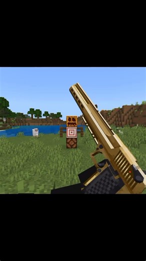 Realistic guns mod for minecraft #shorts #minecraft #minecraftmod