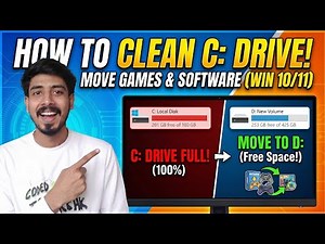 How to Clean C Drive in Windows 10/11, Move installed Software/Game to another drive