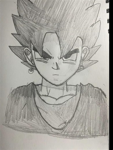 Vegito drawing! #epic #christmas #art #cool #memes #terraria #dragonball #dbz #sigma #67 #67kid #41