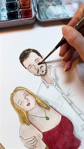 🎨 Aquarelle personnalisée, créée avec le cœur Chaque illustration est peinte à la main, avec une attention particulière portée aux détails ✨ J’aime ajouter une touche de paillettes pour faire scintiller votre aquarelle et la rendre vraiment unique 🎁 Cadeau personnalisé 🤍 Fait à la main ✨ Aquarelle sur mesure