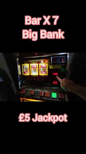 Bar X 7 Electrocoin Fruit Machine Big Bank £5 Jackpot