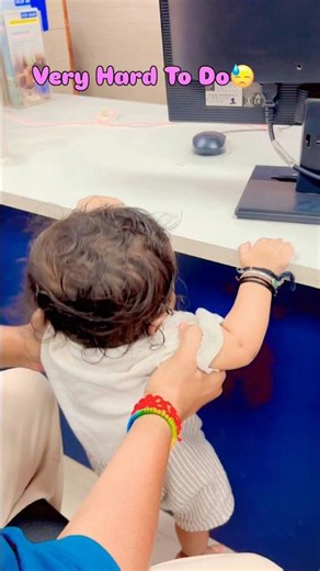 Baby’s First Pull-Ups 😂💪 | Riddhi is Too Cute! 🥹❤️ #cutenessoverloaded