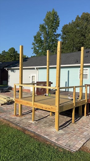 Building a Deck Extension! Part 8: Installing the Balusters & Rail Caps! @HART Tools #deckextension #deckdesign #deck #deckbuilding #diy #homeimprovement #fromthegroundup