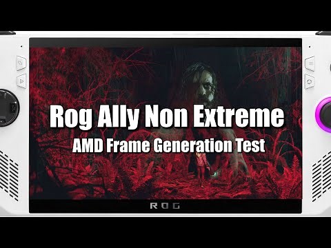 Alan Wake 2 | Asus Rog Ally Z1 | AFMF Frame Generation Test