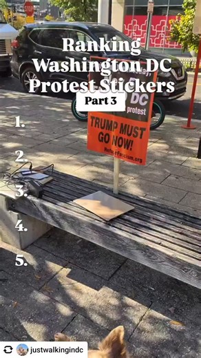 @justwalkingindc 🚨 (always) WANTED: New members of a sticker ranking squad to review and rank the stickers and posters see around DC every day. A NEW RANKING FORM IS UP AT THE LINK IN MY BIO!! Starting salary is $00,000 and the positions are unlimited, totally remote, and have infinite flexibility. 🙏🏽🙏🏽🙏🏽 Big, big, BIG thanks to everyone who ranked stickers for this reel!! I appreciate all of you! 🥰 Here are the top 5 from my walk to the White House this week! I have sooo many stickers t