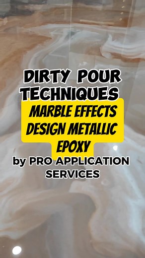 Marble Effects Design with Metallic Epoxy: Dirty Pour Techniques