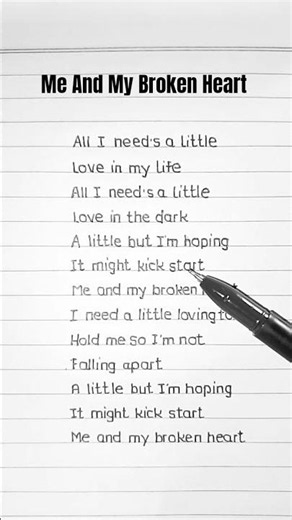 Me And My Broken Heart Lyrics - Rixton #trending #lyrics #rixton