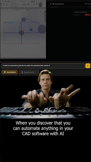 Automate your CAD software with AI !#ai #cad #solidworks