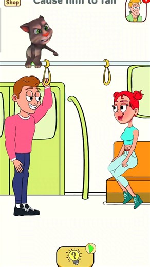 Cause him to fall tom #funny #cartoon