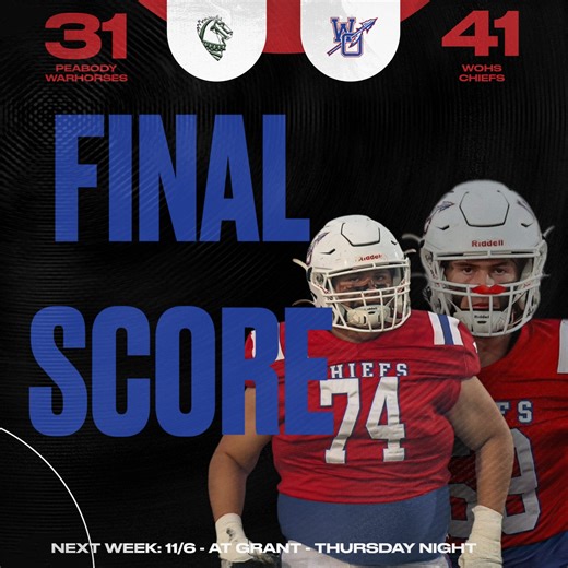 4.8K views · 83 reactions | Full Highlights available of the Chiefs 41-31 win over Peabody available on Facebook or YouTube! Go Chiefs! | West Ouachita Football | Facebook