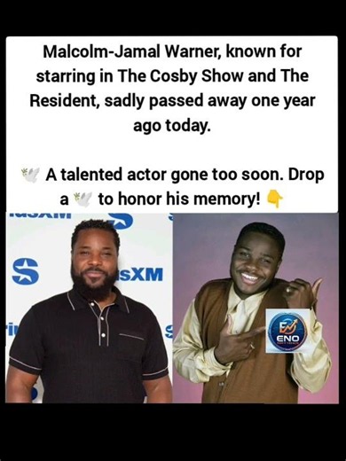 Remembering Malcolm-Jamal Warner: One Year Since His Tragic Passing 🕊️💔