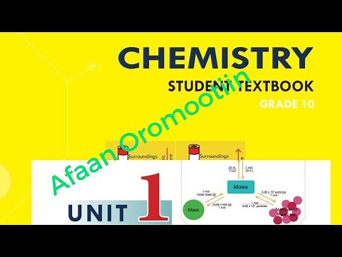 chemistry grade 10 unit 1 by Afaan Oromoo