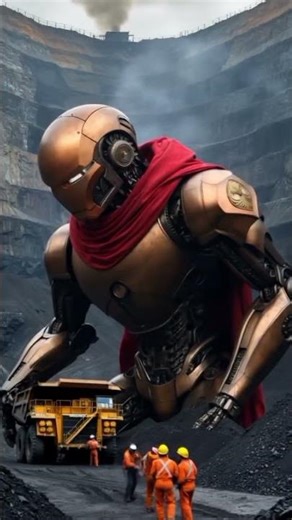 mini humans and giant robots