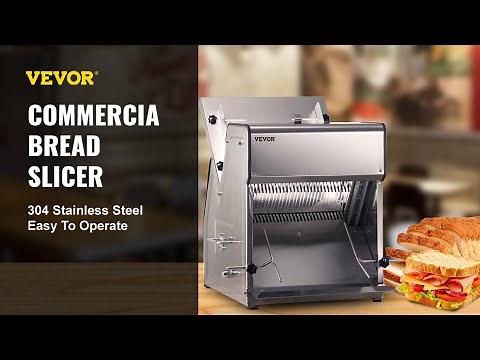 VEVOR Commercial Toast Bread Slicer, 31PCS, 110V | bakeries, loaf foods, coffee shops, cake shops!