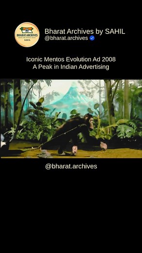 Before algorithm driven marketing and high budget VFX, Indian ads relied on pure creativity and clever storytelling. Few commercials nailed that magic like the iconic Mentos “Evolution” Ad - bold, humorous, and way ahead of its time. If you remember this one, your childhood was elite. Because let’s be honest, ad agencies didn’t just brainstorm… they evolved. 💡 Back then, advertisements weren’t just selling a product… They were creating culture. “Dimag ki batti jala de!” Not just a slogan, but a
