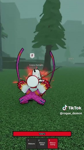Ribbon Swing! #roblox #roguedemon #daki #demonslayer | daki demon slayer