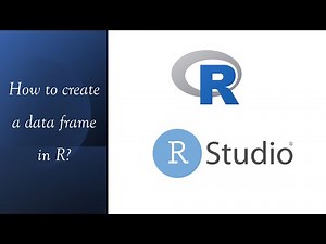 R Basics | How to create a data frame in R?