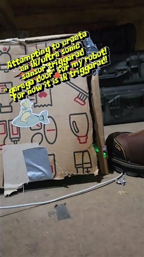 IR sensor garage door opener! #dothingsyoudontwanttodo #electronic #makersgonnamake