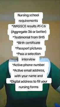 nursing school prerequisites