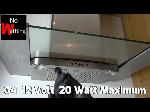 How to change the lights on AEG extractor fan. LED / Halogen