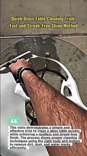 Quick Glass Table Cleaning Trick – Fast and Streak-Free Shine Method