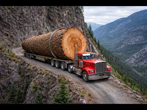 10 Impossible & Dangerous Logging Trucks