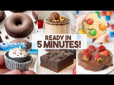 10 RECIPES you can Make in 5 MINUTES! 🍪🍫 | No-Bake Quick and Easy Desserts