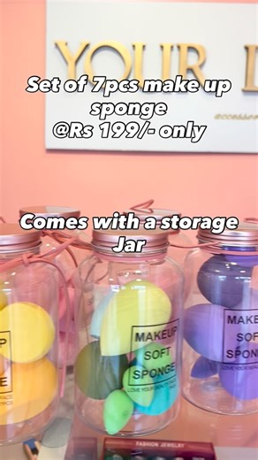 YOUR LUNA | accessories for the trendy you on Instagram: "Hey ladies!! Ditch the regular sponge your new pack comes with a jar storage!! Please direct message us to order #explorepage #trendingreels #douyinmakeup #manipur #manipuriweddings"