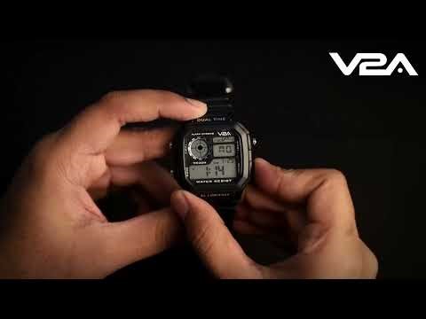 V2A Tutorial Time Setting Video for Watch Model No 1299 Digital Sports Watch for Men