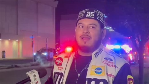 Christian Rodriguez, who was inside Bowlero when the suspect walked in and the shooting began, said he smashed the same window shown in our earlier video with a bowling ball to help himself and others escape. | La Voz News