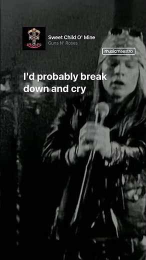 🌹 Guns N Roses ‘Sweet Child O’ Mine’ Lyrics #shorts #gunsnroses #sweetchildomine