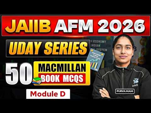 JAIIB AFM 2026 Macmillan Book Video Lectures | JAIIB MCQ Questions Practice | JAIIB Online Classes