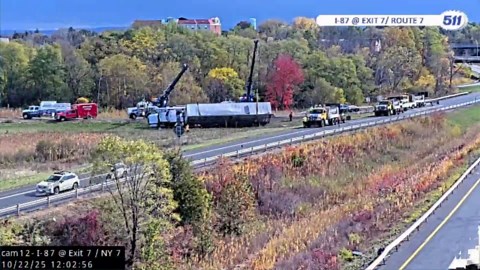 4 cows die in tractor trailer rollover crash