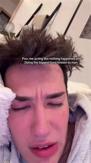 James Charles Shares Hilarious Burp Reaction