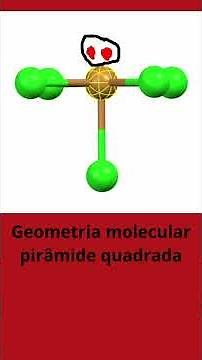 Geometria molecular pirâmide quadrada | BrF5