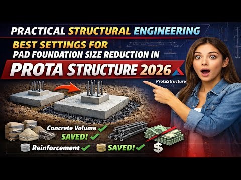 BEST Settings for Pad Foundation Size Reduction in Prota Structure 2026 (Save Concrete & Cost!)
