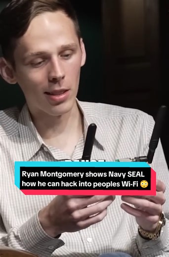 Ryan Montgomery shows Navy SEAL how he can hack into peoples Wi-Fi 😳#hackertools #podcast #podcastshow #podcastclips #shawnryanshow