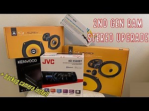 Replacing the worn out stock Infinity stereo system on 1999 RAM 2500 + backup camera install.