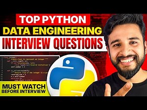 Python for Data Engineering Interviews 🚀 | REAL Questions Asked (Part 1) | Crack DE Jobs