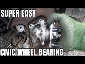 How to Replace Rear Wheel Bearing Hub Assembly 06-11 Honda Civic