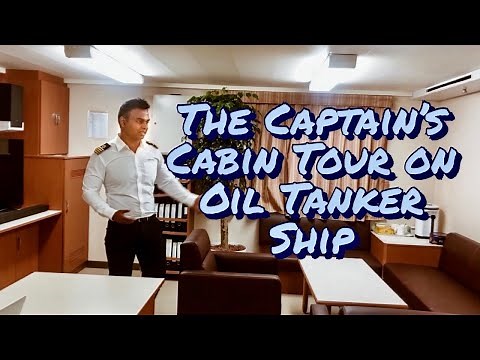 Captain's cabin tour on large Oil tanker ship #cabintour