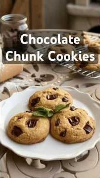 The Best Chocolate Chunk Cookies Recipe | Soft, Chewy & Bakery Style #recipe