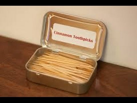 How to make cinnamon oil toothpicks