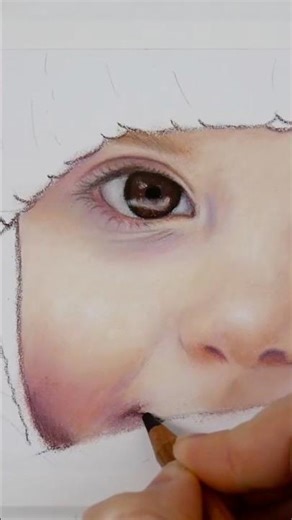 Pastel pencil drawing ✏️ Full tutorial on YouTube