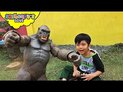 Giant KING KONG toys Skull Island - Monkey Gorilla for kids fight king of the monsters toys