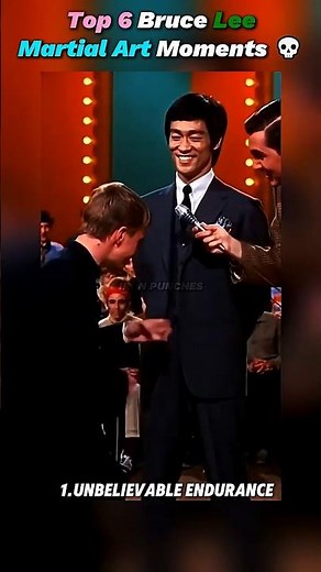 Top 6 Bruce Lee Martial Art Moments! 💀🥋#BruceLee #legendarymoments #ActionShorts #viralshorts