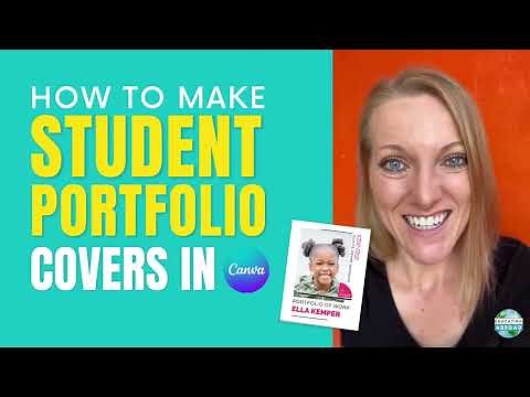 How to Make Student Portfolio Covers in Canva | FREE Templates and Step-by-Step Instructions